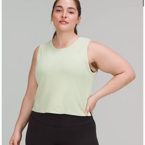 Lululemon train to be tank- creamy mint